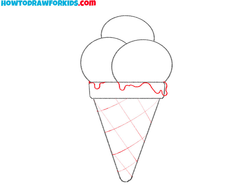 an ice cream drawing tutorial
