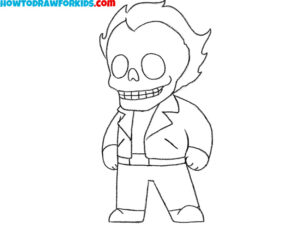 How to Draw Ghost Rider - Easy Drawing Tutorial For Kids