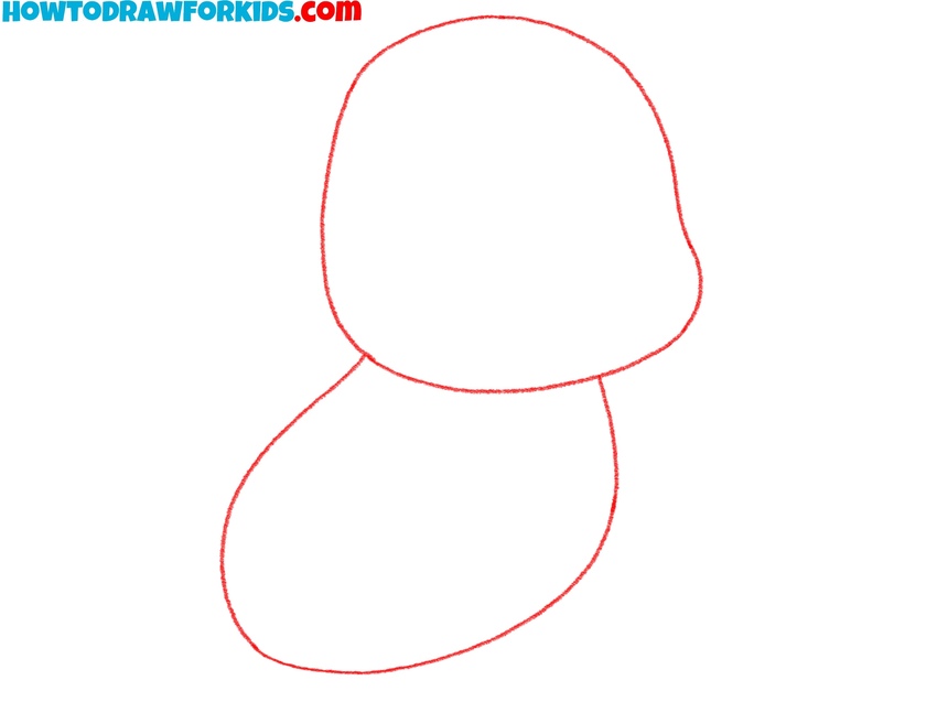 Sketch the basic elephant shape