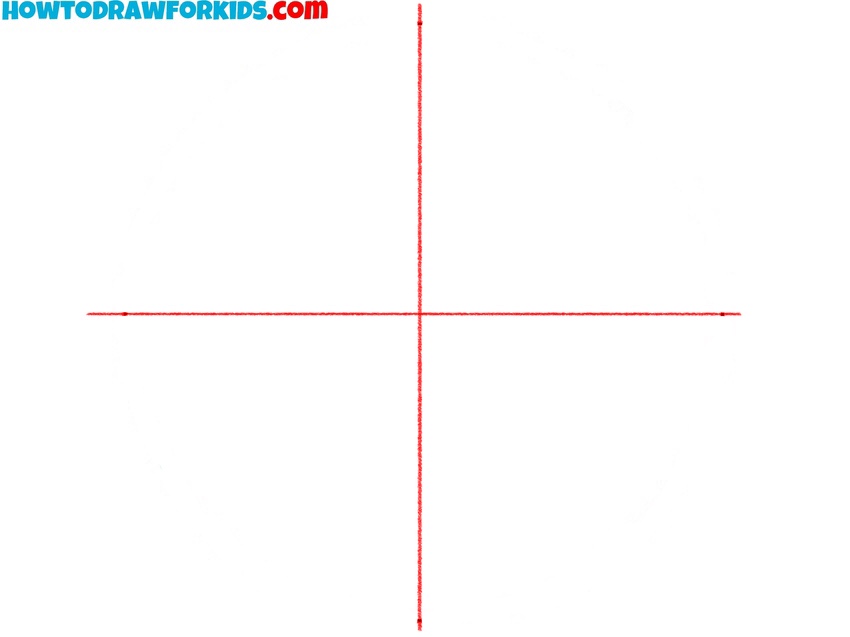 Sketch the basic cross lines