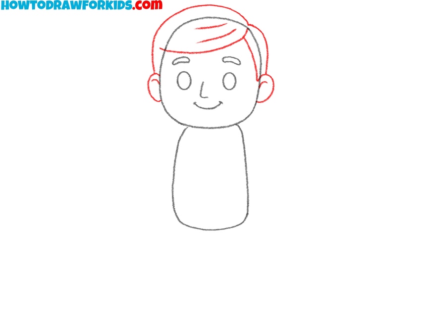 Add the neat haircut and ears