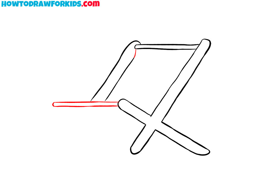 Draw the horizontal seat frame