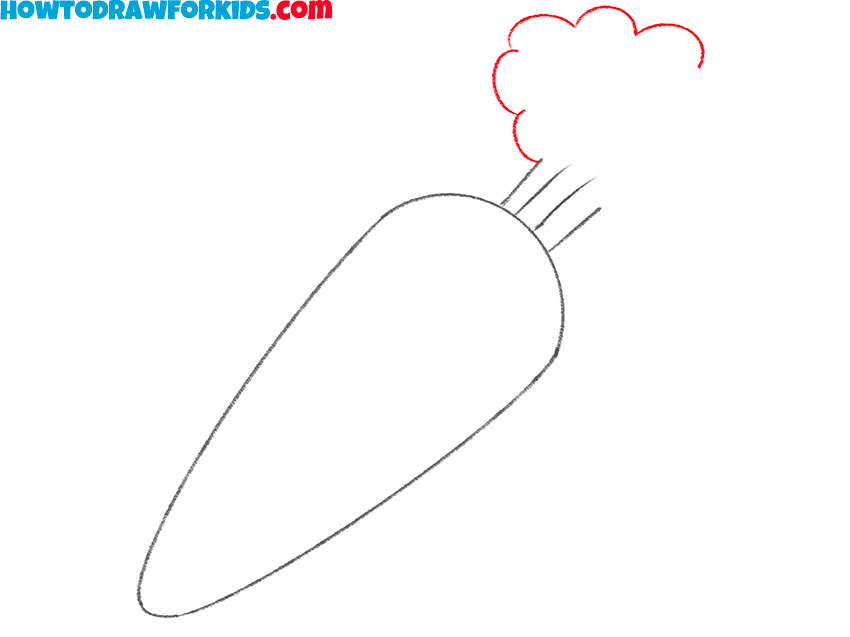 Illustrate the first outline of the greens