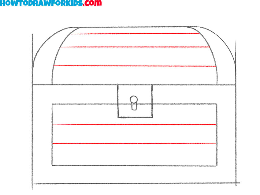 Sketch the horizontal plank lines
