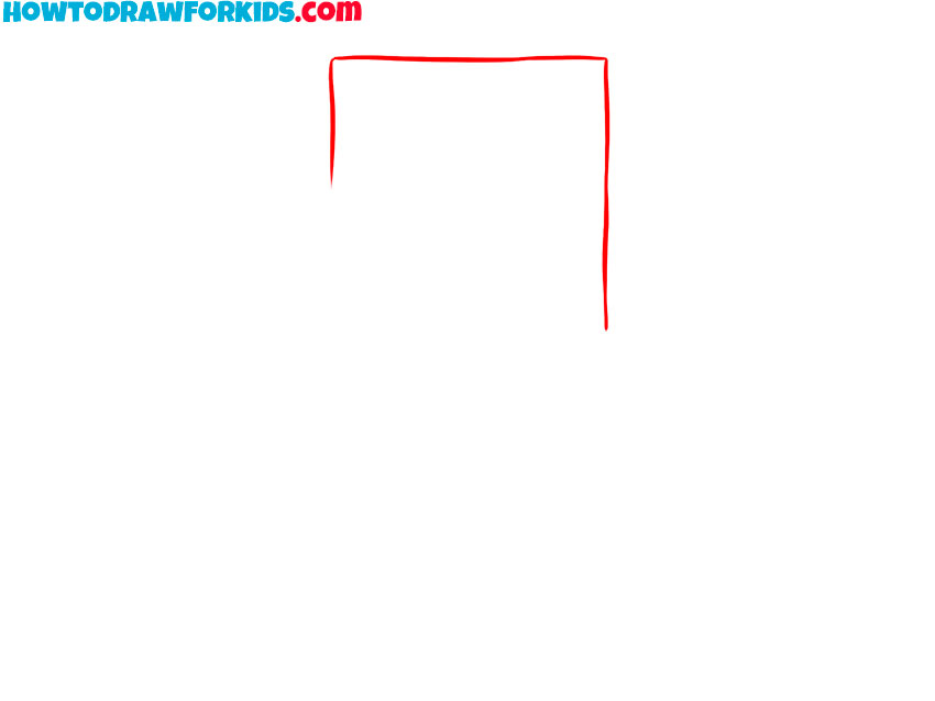 Outline the top and sides of the bar