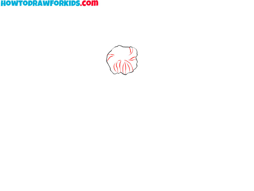 Add the inner folded petals