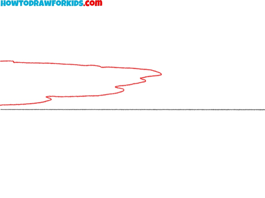 Draw the upper cliff edge