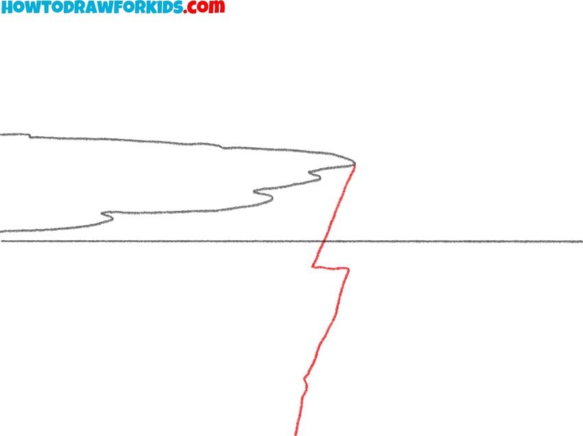 Sketch the vertical edge