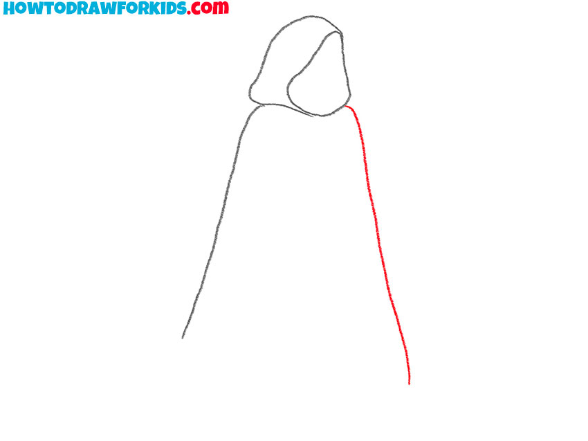 Draw the opposite side of the cloak