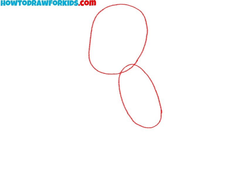 Sketch the player’s head and body