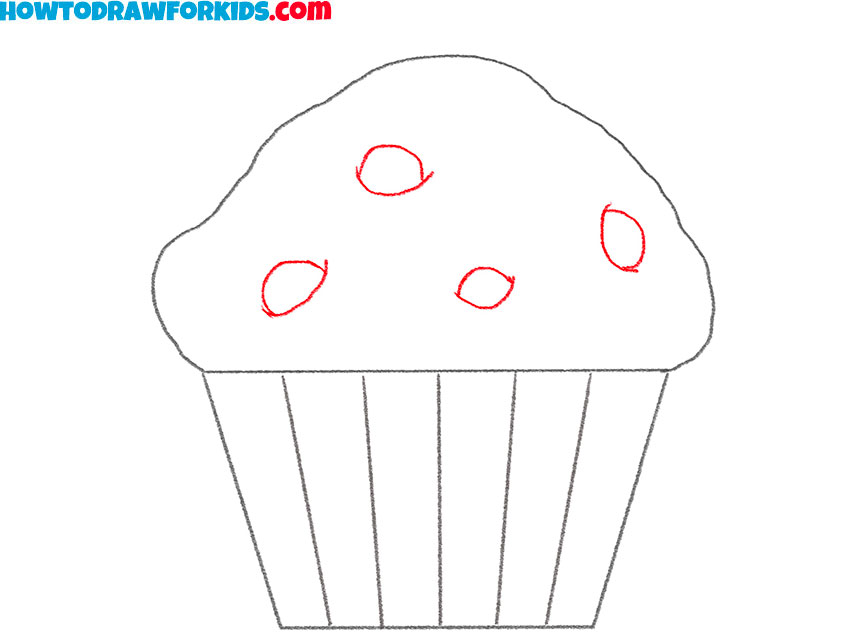Sketch round chocolate chips