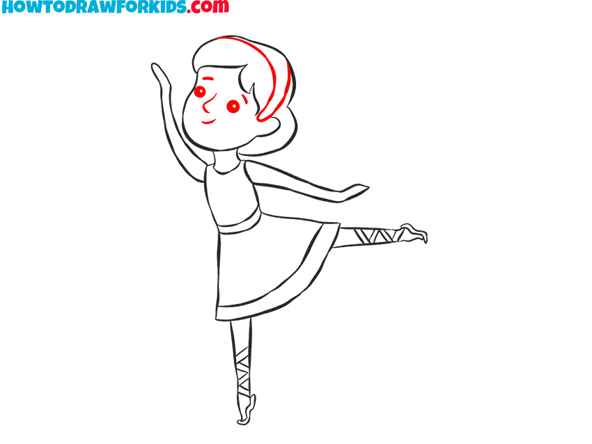 Sketch the face and headband