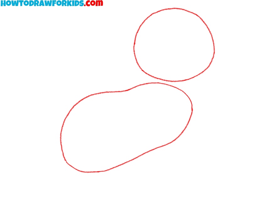 Mark the circle and oval base