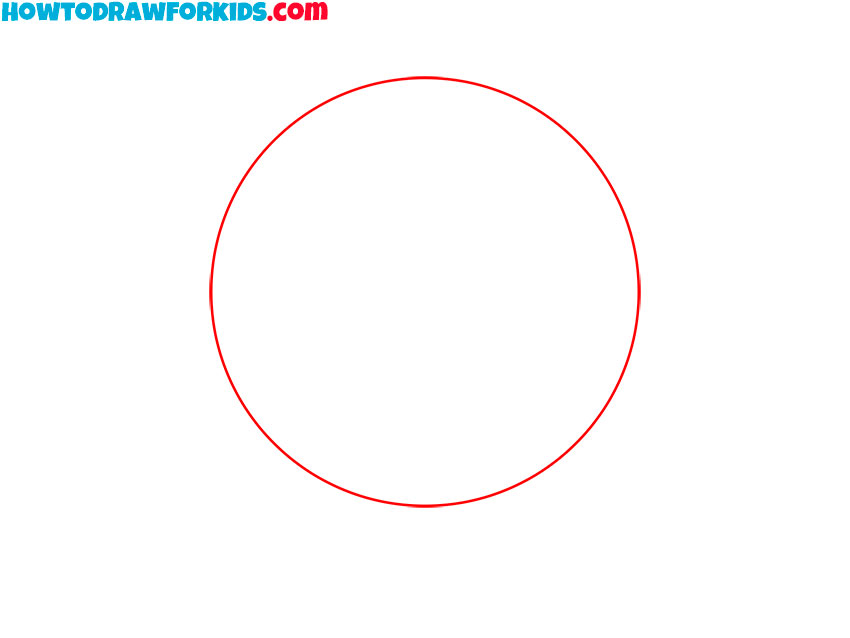 Sketch the large main circle