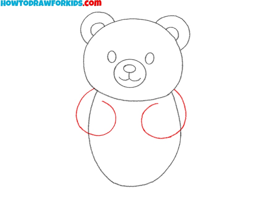 Outline the arms on both sides