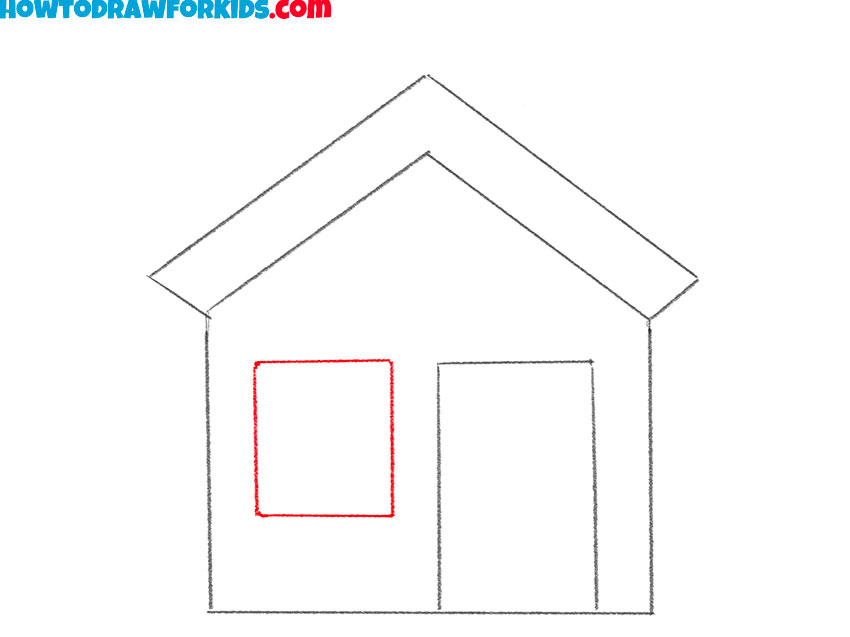 Sketch the window frame