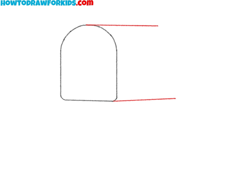 Mark the top and bottom edges