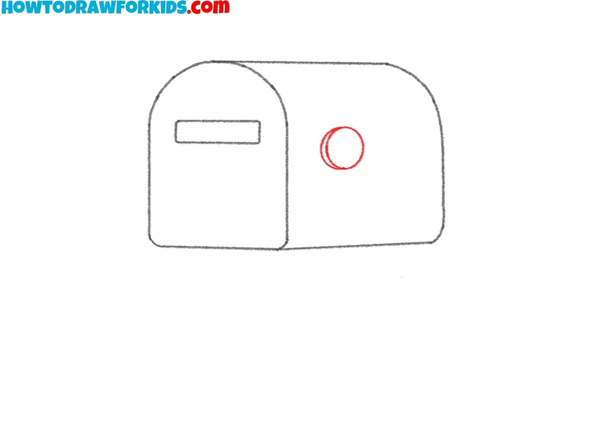 Add the round flag hinge on the side