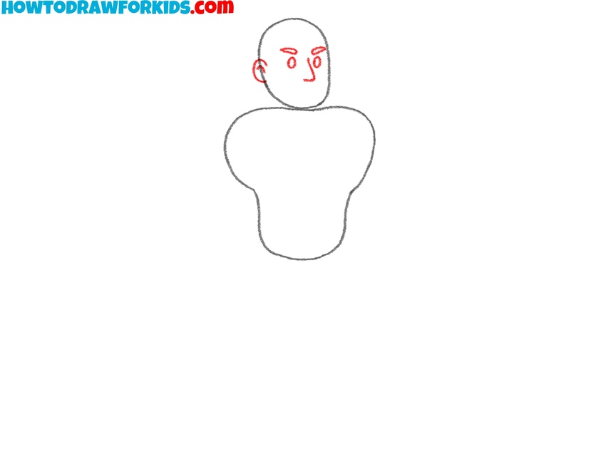 Add the simple facial features