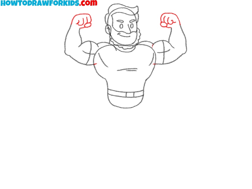 Illustrate the clenched fists