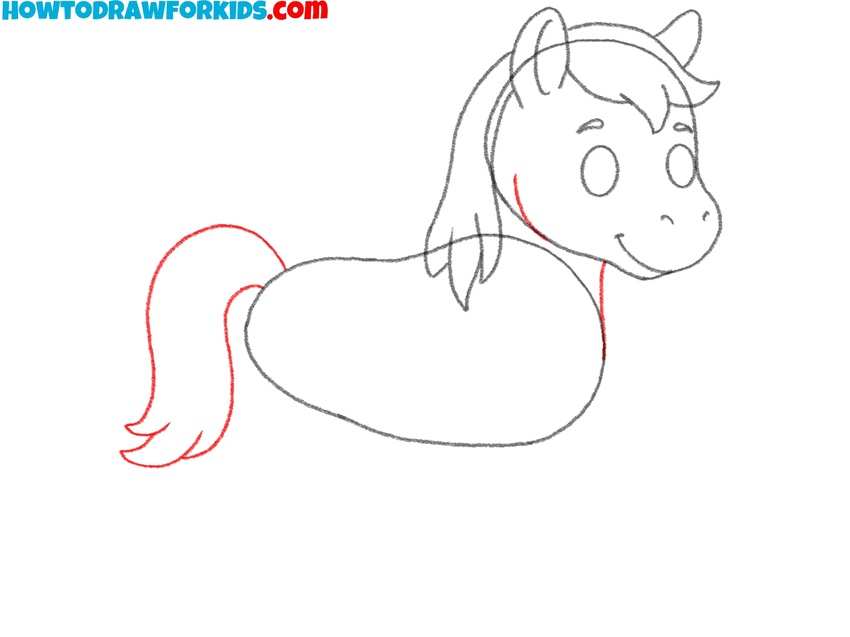 Illustrate the neck and tail