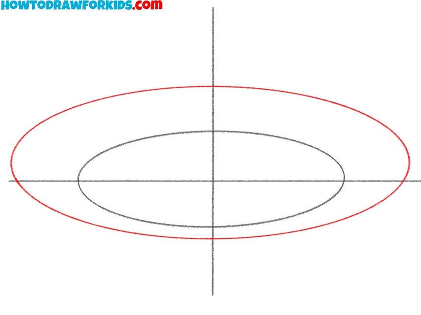 Draw the rim of the plate
