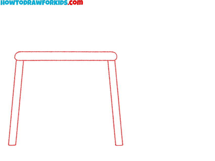 Begin to draw a playground frame