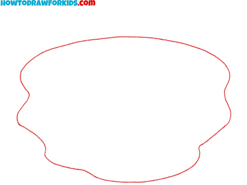 Sketch the gourd around the pond