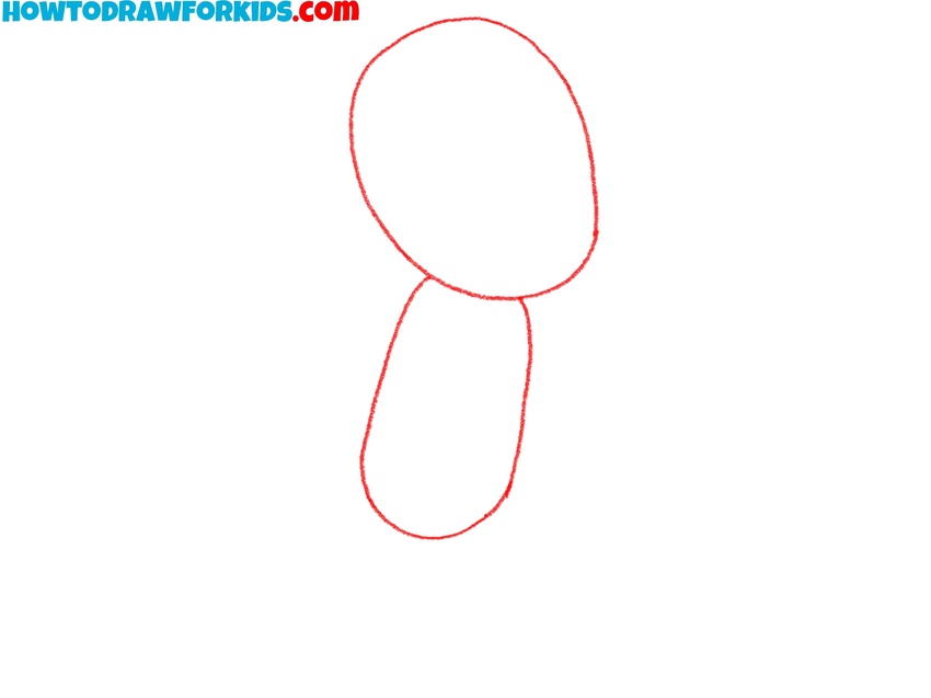 Sketch the base for the running pose