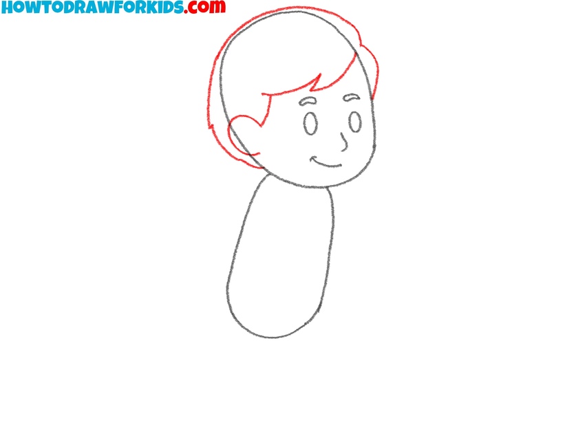 Complete the head contour