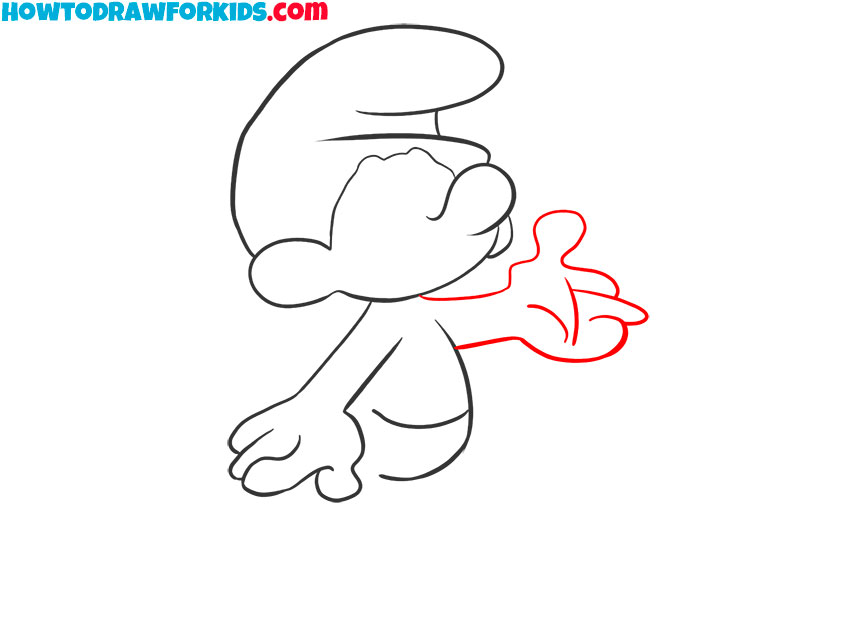 Add the second arm and hand