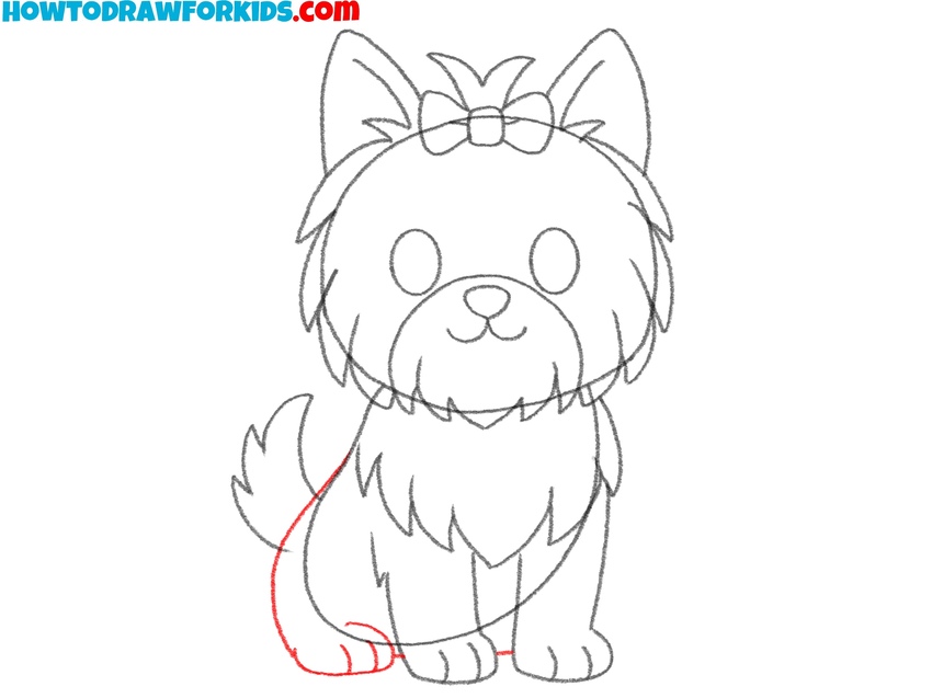 Add the back legs and paws