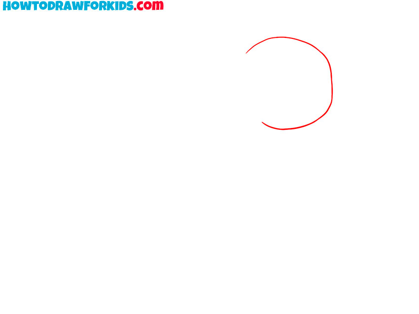 Sketch the top part of the first earbud