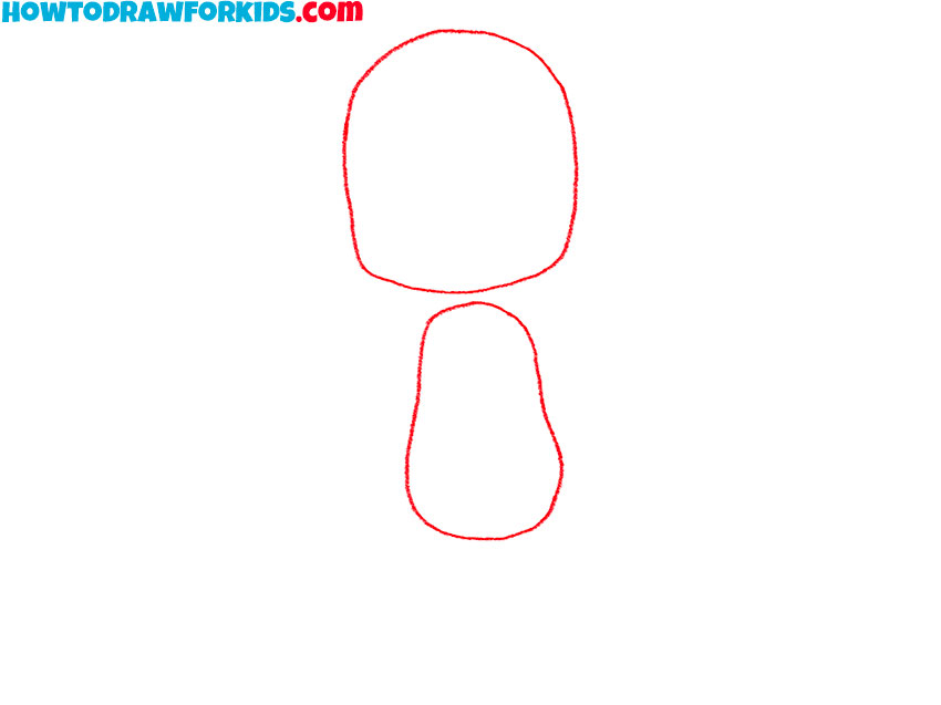 Create the simple manga figure shape