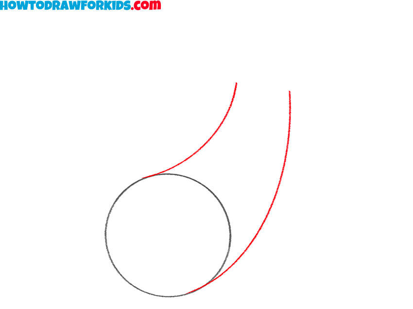 Draw the eggplant elongated body shape