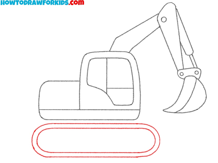Draw the excavator track