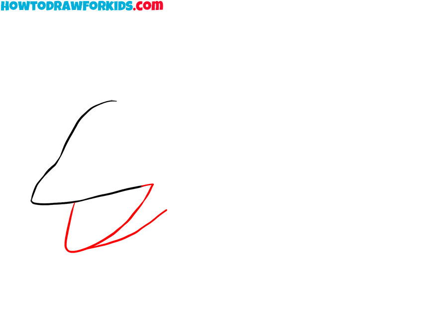 Sketch the animal’s mouth