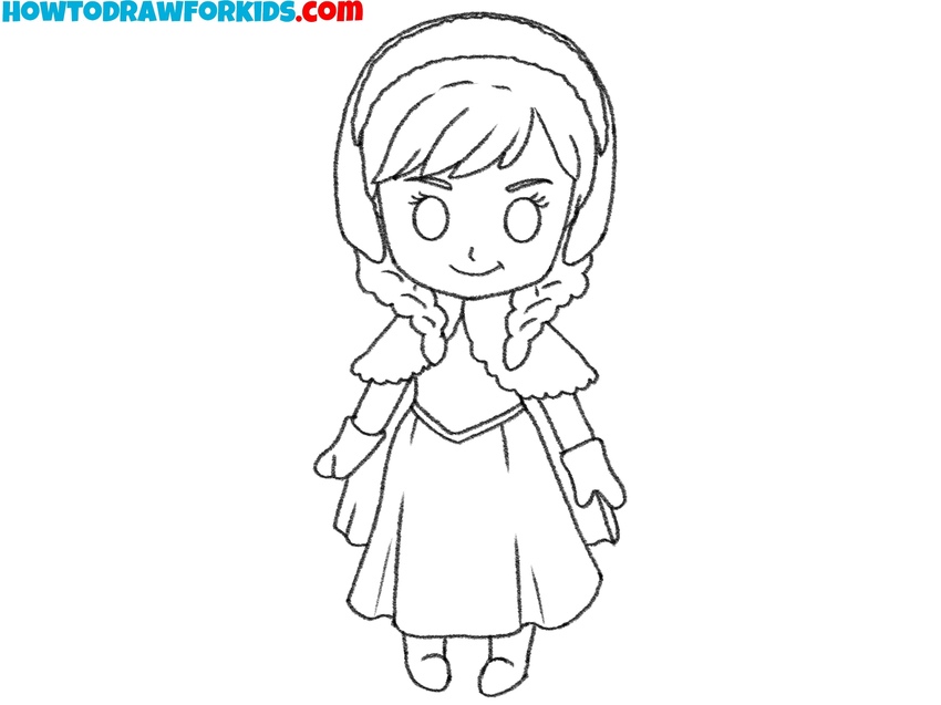 Polish the drawing before coloring