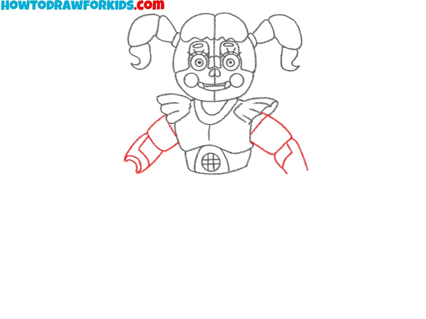 Sketch the animatronic arms