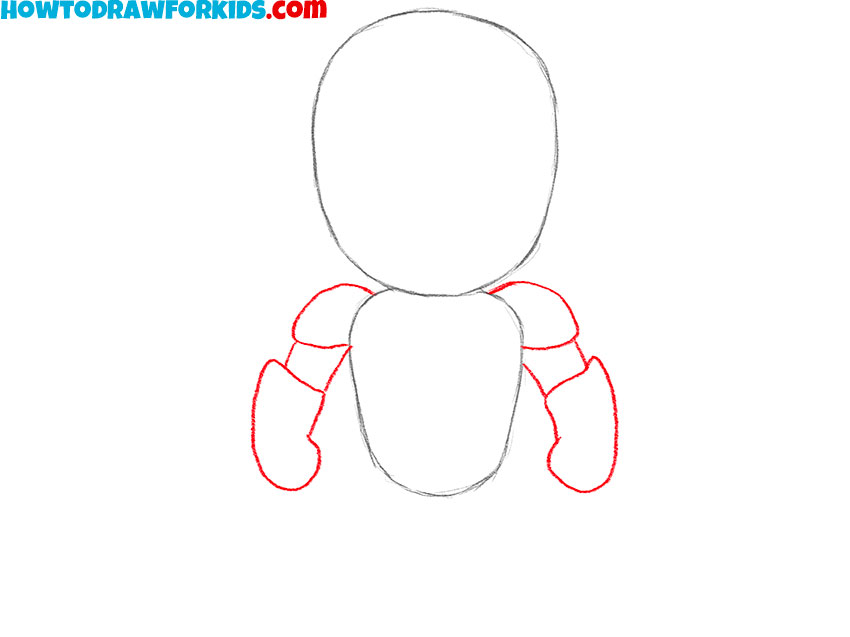 Add the simplified cybernetic arms