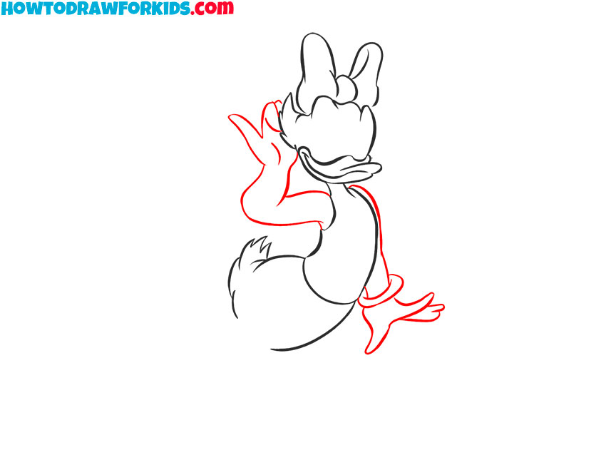 Sketch the arms of Daisy