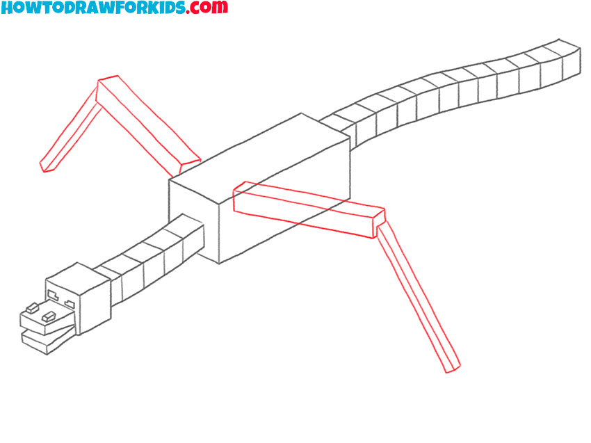 Sketch the long wing beams