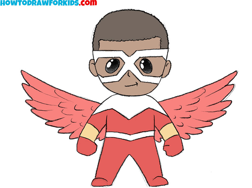 Add comic-book colors to the hero