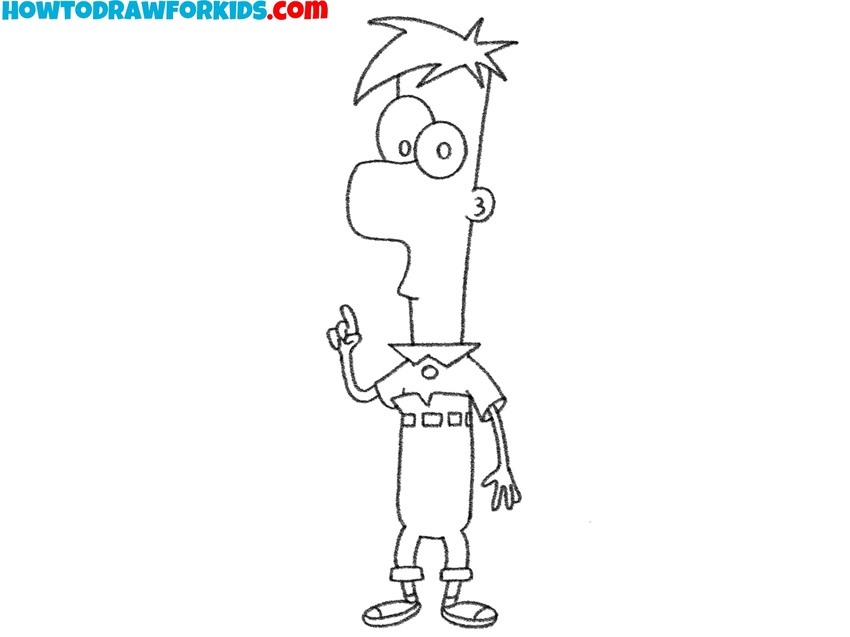 Finalize the basic outline of the character