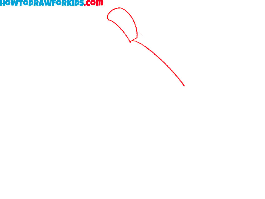 Sketch the stem outline