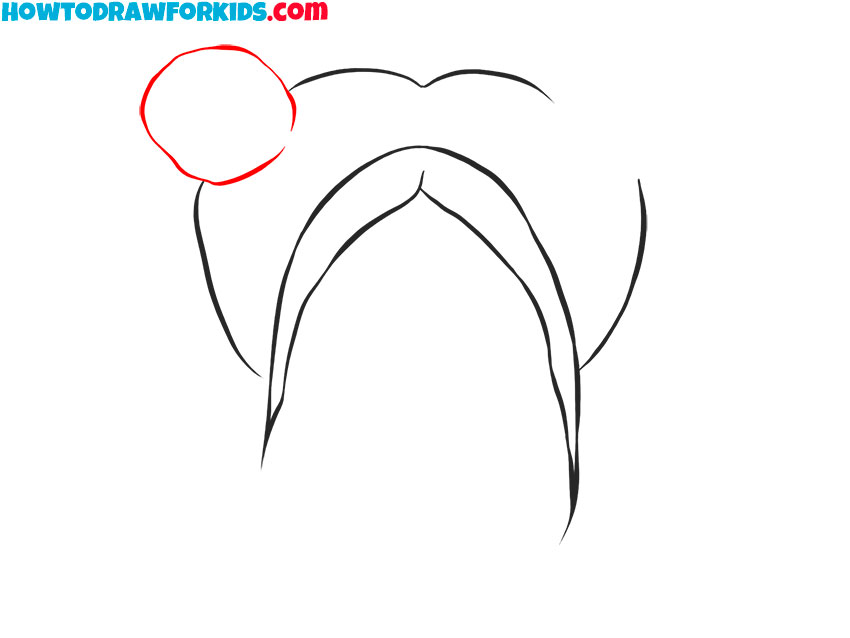 Draw the left bun base