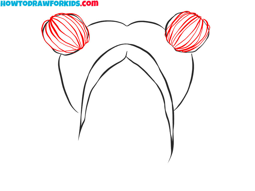 Add strand lines inside the buns