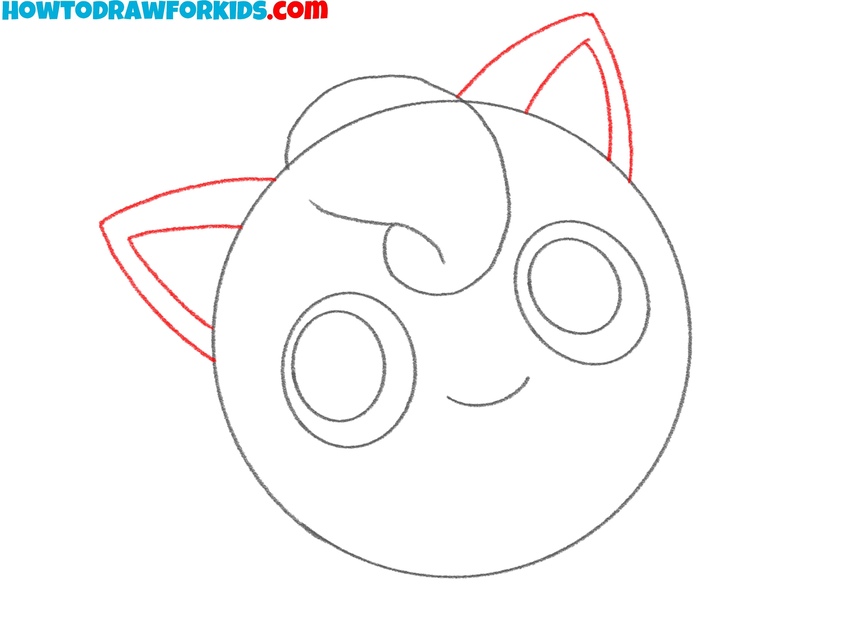 Add two large triangular ears