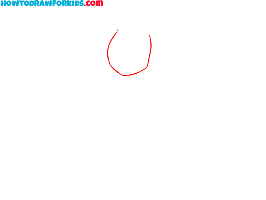 Sketch the bottom shape of character’s head