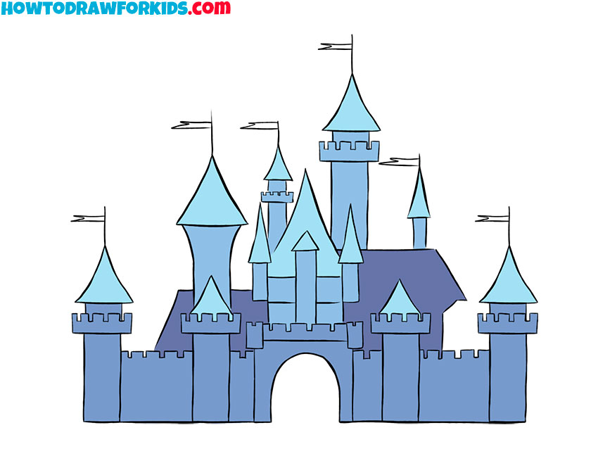 Color the Disney castle